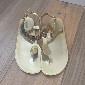 Gold sandals